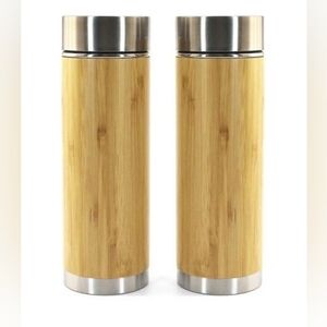 Bamboo Stainless Steel Insulated Tumbler Set